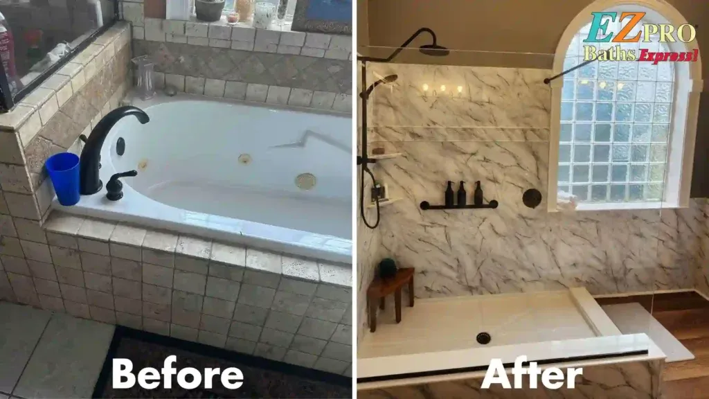 Before After Bathtub and Shower