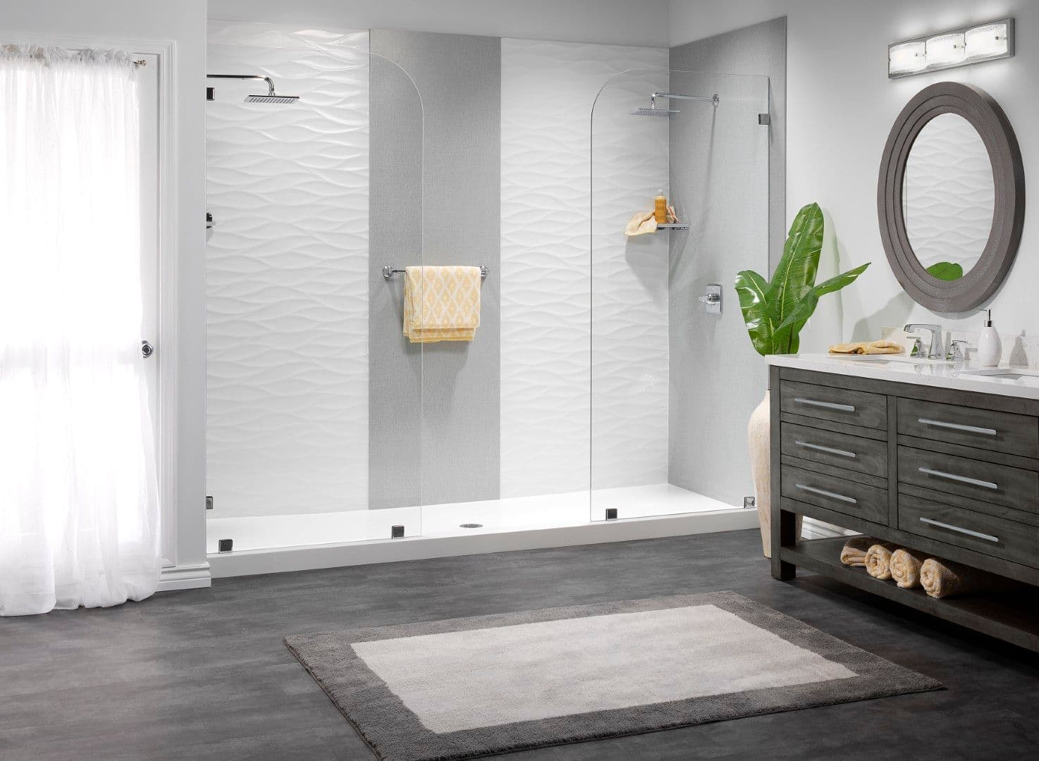 low barrier shower