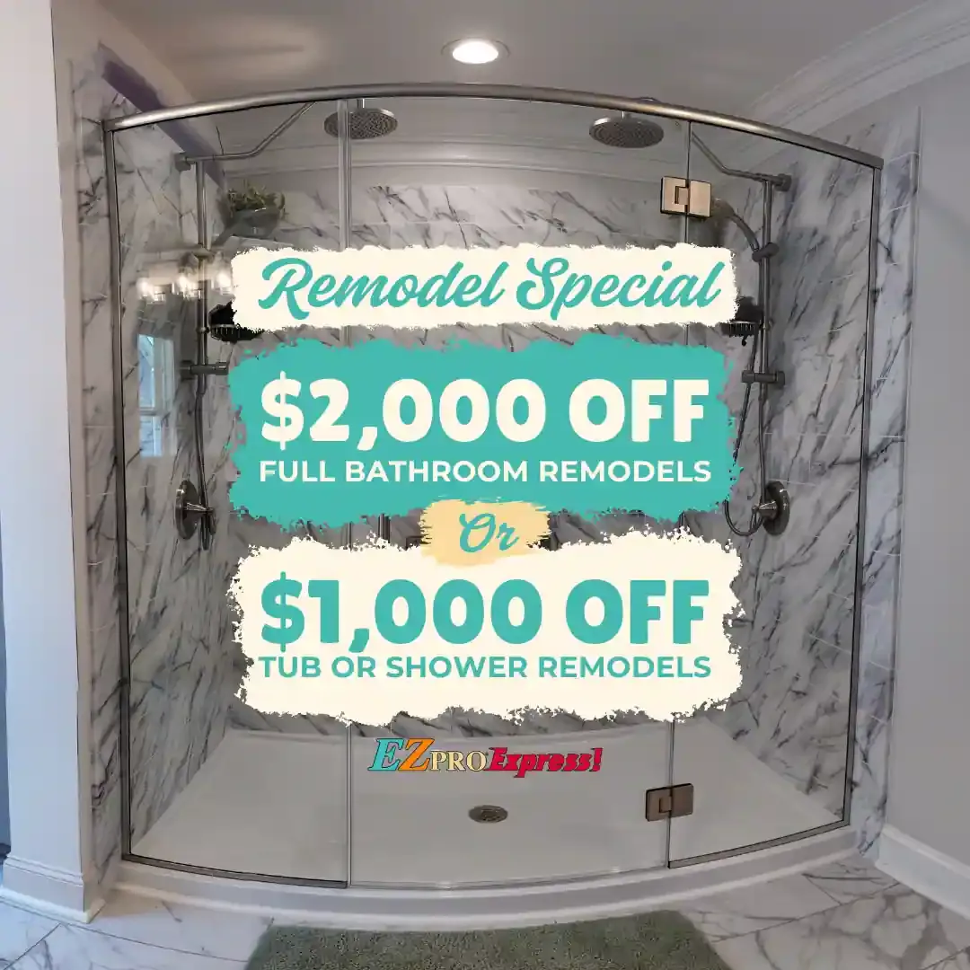 April bathroom remodel special graphic