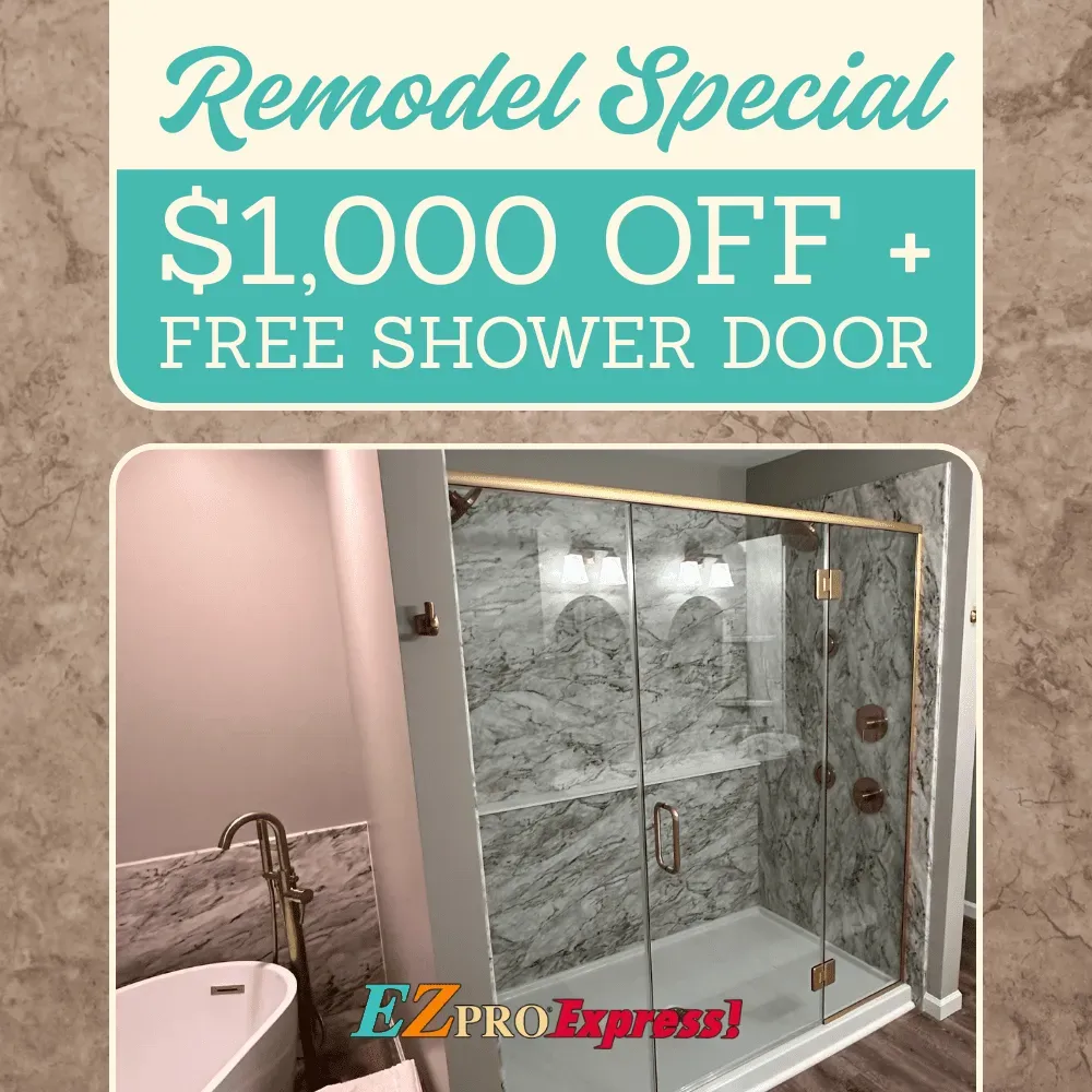 Remodel Special - $1000 Off + Free Shower Door