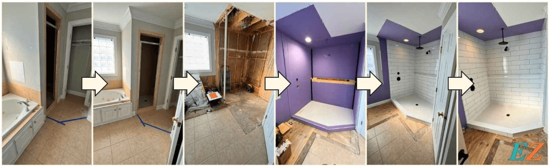 Before After Tub Shower Combos